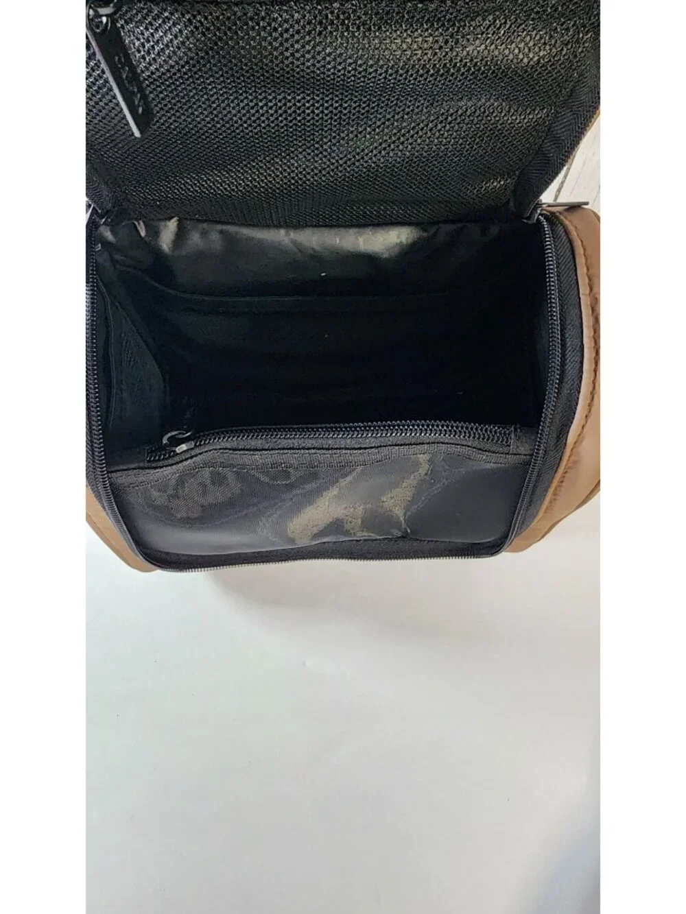 CALPAK LUKA HANGING TOILETRY TRAVEL COSMETIC BATHROOM BAG CHOCOLATE TAN BROWN